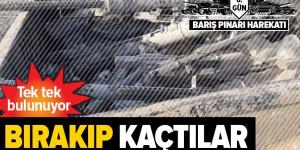 Teröristler, TIR’larla gelen milyonlarca liralık silahı bırakıp kaçtılar .