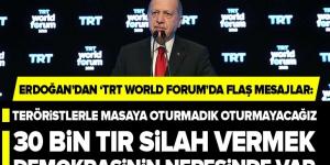 Başkan Erdoğan’dan “TRT World Forum 2019″da flaş açıklamalar .