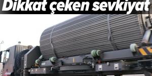 Fırat Nehri üzerinde kurulması planlanan seyyar köprü için sevkiyat yapıldı .