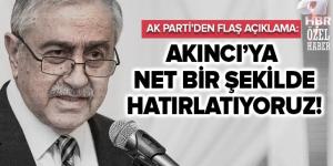 AK Parti’den Mustafa Akıncı’nın skandal ‘Barış Pınarı’ açıklamasına tepki: Şiddetle kınıyoruz