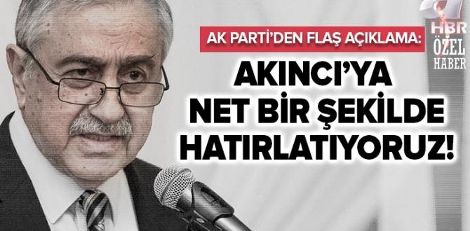 AK Parti’den Mustafa Akıncı’nın skandal ‘Barış Pınarı’ açıklamasına tepki: Şiddetle kınıyoruz