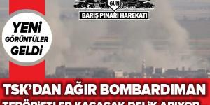 Resulayn’da terör örgütü PYD mevzileri böyle vuruldu