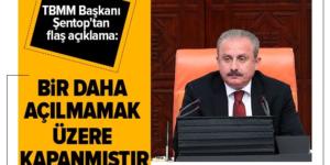 Son dakika: TBMM Başkanı Şentop: Demokrasi tarihinin bu karanlık sayfalarını bir daha açılmamak üzere kapanmıştır.