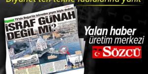 Sözcü Gazetesi yalan haber üretim merkezi! Diyanet’ten tekne iddialarına yanıt .